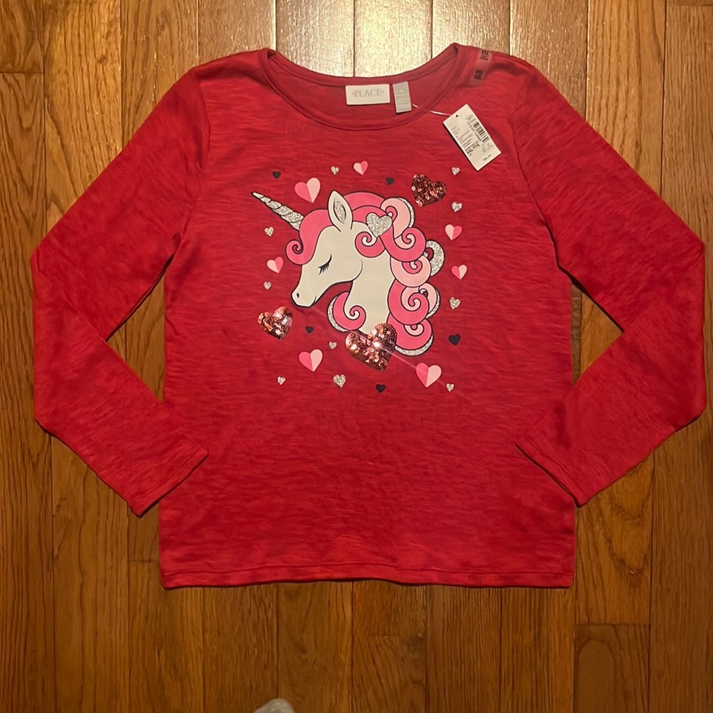 NWT Children’s Place unicorn 🦄 long sleeve size 16